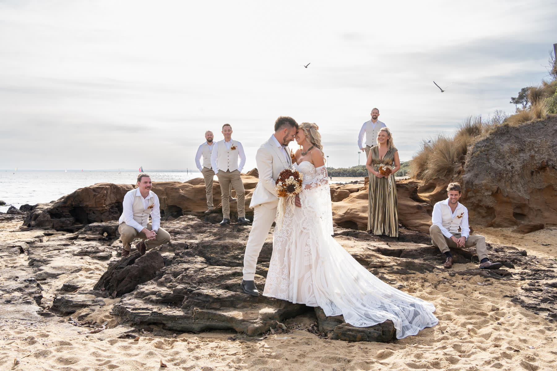 Wedding couple portrait